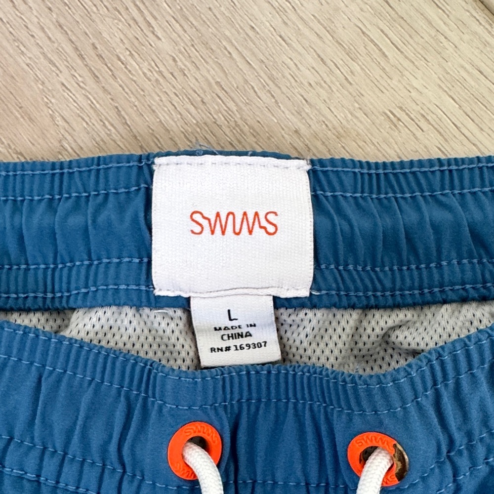 Swims Teal Swim Trunks with Orange Accents - Picture 2 of 5